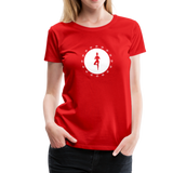 Yoga Frauen Premium T-Shirt - Rot