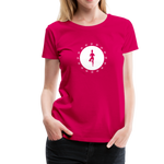 Yoga Frauen Premium T-Shirt - dunkles Pink