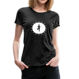 Yoga Frauen Premium T-Shirt - Anthrazit