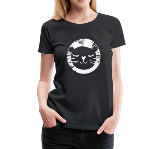 Löwe Frauen Premium T-Shirt - Schwarz
