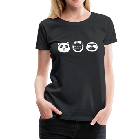 Tiere Frauen Premium T-Shirt - Schwarz