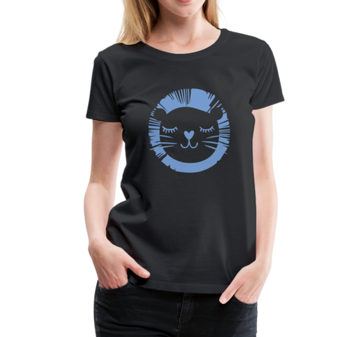 Löwe Frauen Premium T-Shirt - Schwarz