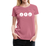Yoga Frauen Premium T-Shirt - Malve
