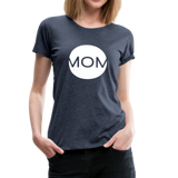 Mom Frauen Premium T-Shirt - Blau meliert