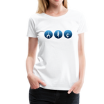 Yoga Frauen Premium T-Shirt - Weiß