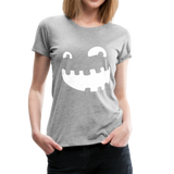 Halloween Frauen Premium T-Shirt - Grau meliert