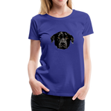 Hund Frauen Premium T-Shirt - Königsblau