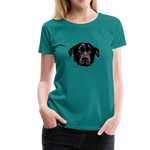 Hund Frauen Premium T-Shirt - Divablau