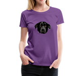 Hund Frauen Premium T-Shirt - Lila
