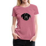 Hund Frauen Premium T-Shirt - Malve