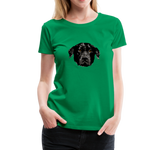 Hund Frauen Premium T-Shirt - Kelly Green