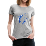 Save The Oceans Frauen Premium T-Shirt - Grau meliert