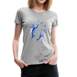 Save The Oceans Frauen Premium T-Shirt - Grau meliert