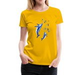 Save The Oceans Frauen Premium T-Shirt - Sonnengelb