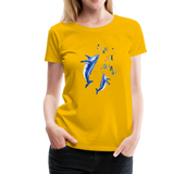 Save The Oceans Frauen Premium T-Shirt - Sonnengelb