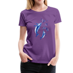 Save The Oceans Frauen Premium T-Shirt - Lila