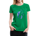 Save The Oceans Frauen Premium T-Shirt - Kelly Green