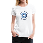 Donut Worry Be Happy Frauen Premium T-Shirt - Weiß