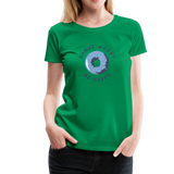 Donut Worry Be Happy Frauen Premium T-Shirt - Kelly Green