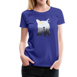 Katze Frauen Premium T-Shirt - Königsblau