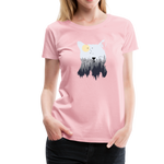 Katze Frauen Premium T-Shirt - Hellrosa