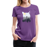 Katze Frauen Premium T-Shirt - Lila
