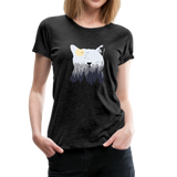 Katze Frauen Premium T-Shirt - Anthrazit