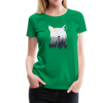Katze Frauen Premium T-Shirt - Kelly Green