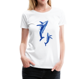 Wale Frauen Premium T-Shirt - Weiß