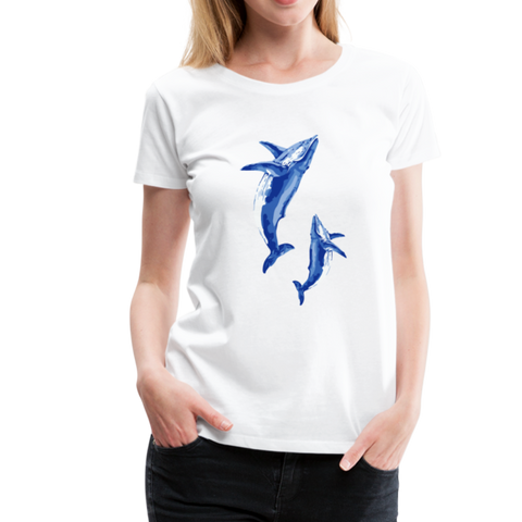 Wale Frauen Premium T-Shirt - Weiß
