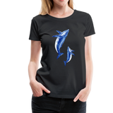 Wale Frauen Premium T-Shirt - Schwarz