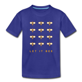 Let It Bee Kinder Premium T-Shirt - Königsblau