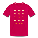 Let It Bee Kinder Premium T-Shirt - dunkles Pink
