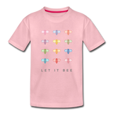 Let It Bee Kinder Premium T-Shirt - Hellrosa