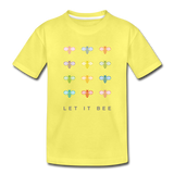 Let It Bee Kinder Premium T-Shirt - Gelb