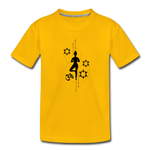 Yoga Kinder Premium T-Shirt - Sonnengelb