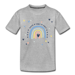Good Vibes Kinder Premium T-Shirt - Grau meliert