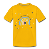Good Vibes Kinder Premium T-Shirt - Sonnengelb