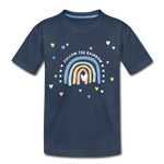 Follow The Rainbow Kinder Premium T-Shirt - Navy