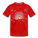 Follow The Rainbow Kinder Premium T-Shirt - Rot