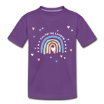 Follow The Rainbow Kinder Premium T-Shirt - Lila