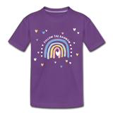 Follow The Rainbow Kinder Premium T-Shirt - Lila