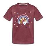 4. Geburtstag Kinder Premium T-Shirt - Bordeauxrot meliert