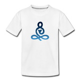 Yoga Kinder Premium T-Shirt - Weiß