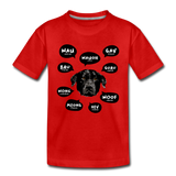 Hund Kinder Premium T-Shirt - Rot