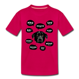 Hund Kinder Premium T-Shirt - dunkles Pink