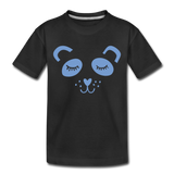 Panda Kinder Premium T-Shirt - Schwarz