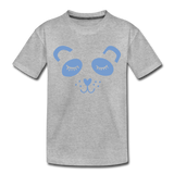 Panda Kinder Premium T-Shirt - Grau meliert