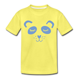Panda Kinder Premium T-Shirt - Gelb