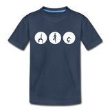 Yoga Kinder Premium T-Shirt - Navy